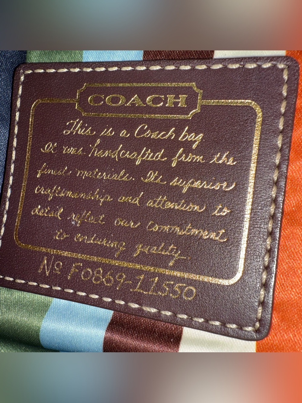 Coach Bridget 65th Anniversary Legacy Limited Edition bag in metallic leather - Picture 5 of 5
